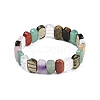 Natural Mixed Gemstone Beaded Stretch Bracelets for Women Men BJEW-M049-04C-4