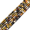 Natural Bumblebee Jasper Beads Strands G-P457-A01-30-1