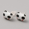 Cute Cartoon Animal Porcelain Stud Earrings EJEW-TAC0001-03A-1