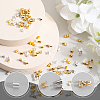 SOFPLATE 2000Pcs 2 Colors Brass Crimp Beads KK-SP0001-85-4