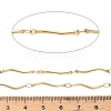 304 Stainless Steel Wavy Bar Link Chains CHS-H116-01F-G-3
