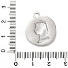 304 Stainless Steel Pendants STAS-L022-495P-3