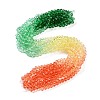 Transparent Painted Glass Beads Strands DGLA-A034-T8mm-A04-1