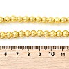 Electroplate Glass Beads Strands EGLA-F166-01B-G-4