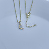 304 Stainless Steel Letter Pendant Necklaces NJEW-WH0027-04Q-G-NR-1