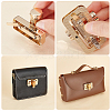 WADORN 4 Pcs 2 Style Alloy Bag Twist Lock FIND-WR0008-04-3