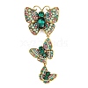 Alloy Rhinestone Lapel Pin Brooches JEWB-B042-03C-1