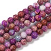 Dyed Natural Regalite/Imperial Jasper/Sea Sediment Jasper Beads Strands G-B124-C04-08-1