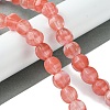 Cherry Quartz Glass Beads Strands G-H023-A10-01-2
