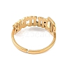 Ion Plating(IP) 304 Stainless Steel Constellation Open Cuff Ring for Women RJEW-C097-01G-03-3