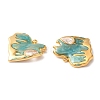 304 Stainless Steel Enamel Pendants STAS-K256-07G-04-2