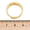 Brass Micro Pave Cubic Zirconia Cuff Rings for Women RJEW-Z113-21G-3