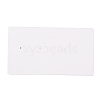 Rectangle Cardboard Earring Display Cards CDIS-P004-02-2