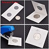 Cardboard Staple Type Coin Mylar Flip Holder Cover Case AJEW-WH0052-06F-2