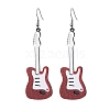 Guitar Acrylic Dangle Earrings EJEW-JE05879-01-1