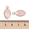 Natural Rose Quartz Faceted Pendants G-G193-01G-08-3