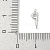 304 Stainless Steel Letter Connector Charms STAS-M108-01P-16-3