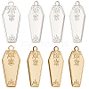 12Pcs 2 Colors Halloween 304 Stainless Steel Pendants STAS-BBC0005-35-1