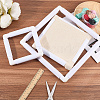 3 Stes 3 Styles Plastic Cross Stitch Embroidery Hoops DIY-CP0012-44C-3
