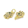 Brass Micro Pave Colorful Cubic Zirconia Charms KK-E068-VF085-3