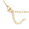 Brass Micro Pave Clear Cubic Zirconia Pendant Necklaces NJEW-F281-04-5