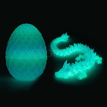 Plastic 3D Printed Dragon & Egg Toy PW-WG30322-16