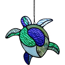 Sea Turtle Stained Acrylic Window Planel STGL-PW0001-21C-03