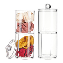 Plastic Cosmetic Cotton Storage Container CON-WH0086-25