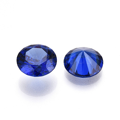Diamond Shaped Cubic Zirconia Pointed Back Cabochons ZIRC-R004-10mm-06-1