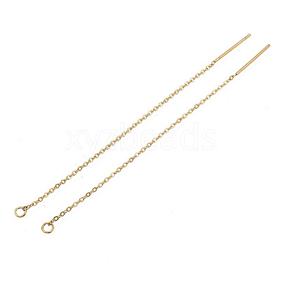 304 Stainless Steel Earring Findings X-STAS-S070-01-G-1