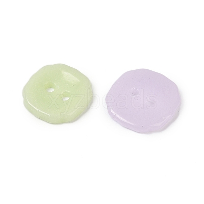 2-Hole Glass Buttons PORC-R010-04-1