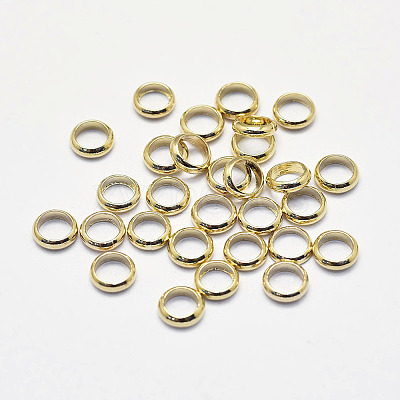 Long-Lasting Plated Brass Spacer Beads X-KK-K193-090G-NF-1