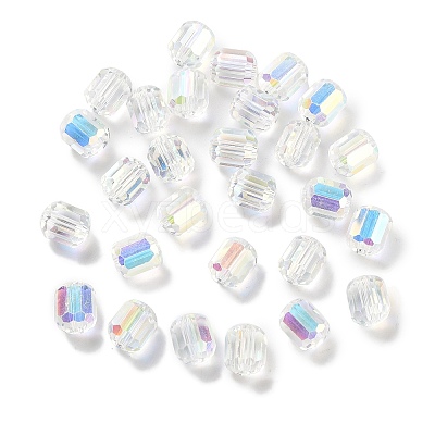 Electroplate Column Glass Beads EGLA-A043-02-AB02-1