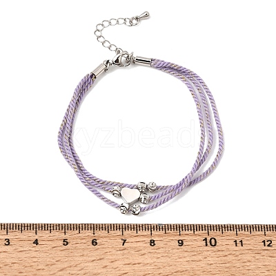 Polyester Multi-Strand Bracelets FB-CBA983F-02P-04-1