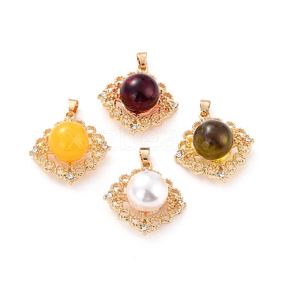 Opaque Resin Pendants PALLOY-C157-04-1