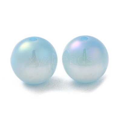 Iridescent Opaque Resin Beads RESI-Z015-01A-04-1