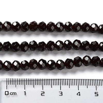 Baking Paint Imitation Jade Glass Bead Strands X-DGLA-A034-J6MM-A11-1