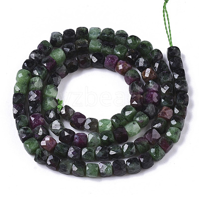 Natural Ruby in Zoisite Bead Strands G-R460-029-1