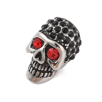 304 Stainless Steel Rhinestone Beads STAS-H446-90AS-02-1