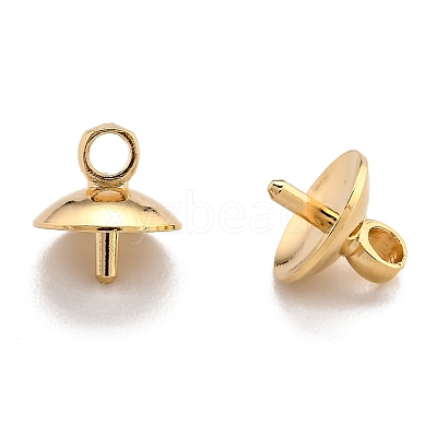 Brass Cup Pearl Peg Bails Pin Pendants KK-H759-29D-G-1
