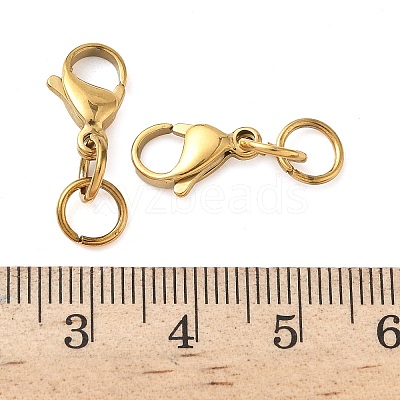 304 Stainless Steel Lobster Claw Clasps STAS-K313-01E-G-1