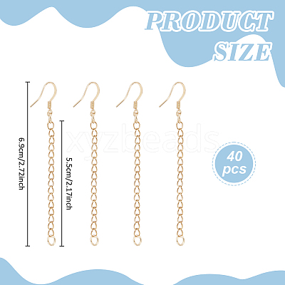 20Pair 316 Surgical Stainless Steel Hoop Earring Findings EJEW-UN00033-1