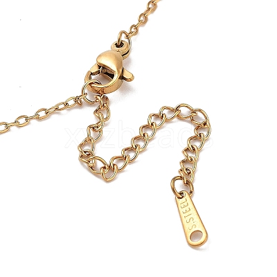 PVD Vacuum Plating 201 Stainless Steel Necklaces NJEW-R267-01Y-G-1