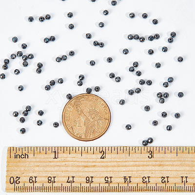2Strands Non-magnetic Synthetic Hematite Beads Strands G-NB0005-01B-1