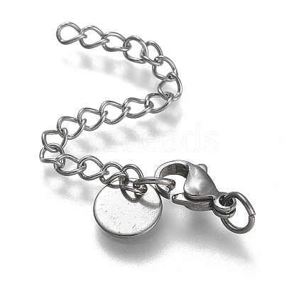 Tarnish Resistant 304 Stainless Steel Chain Extender X-STAS-K195-28P-1