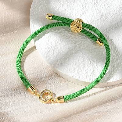 Adjustable Nylon Cord Bracelets X-BJEW-C096-01G-03-1