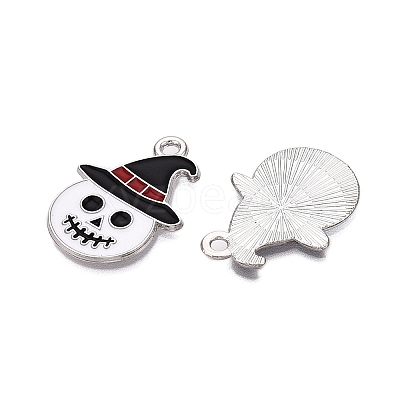 Halloween Theme Alloy Enamel Pendants ENAM-T020-08C-1