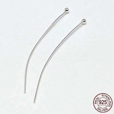 925 Sterling Silver Ball Head Pins STER-F018-03C-1