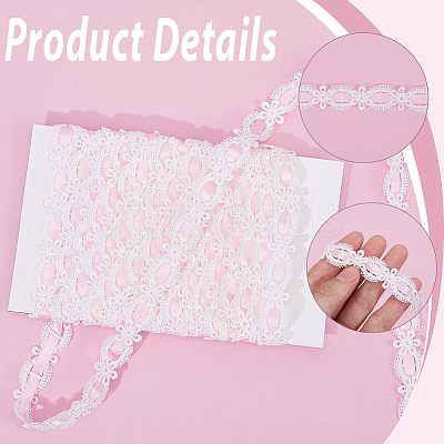 1Pc Polyester Lace Ribbon OCOR-GF0006-17-1