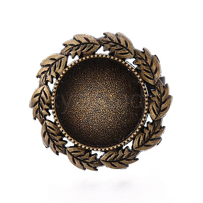 Adjustable Alloy & Iron Bezel Cup Ring Base with Rotatable Tray MAK-T012-01AB-1
